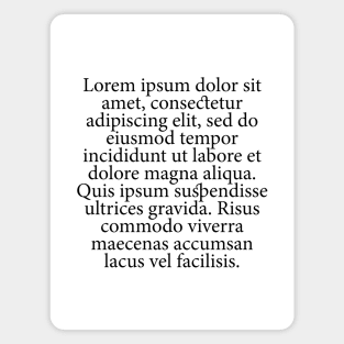 Lorem Ipsum Magnet